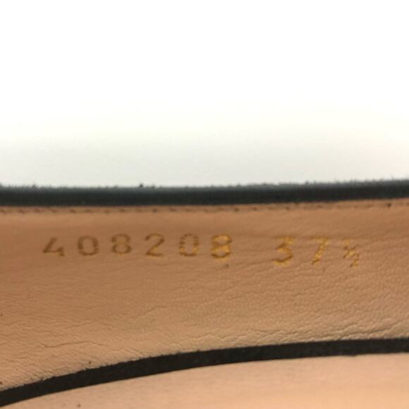 Gucci Marmont Fringe Suede Platform Loafer Pumps 37.5 - Picture 9 of 10